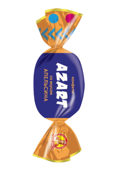 Конфета Azart со вкусом апельсина желейные глазиров. 